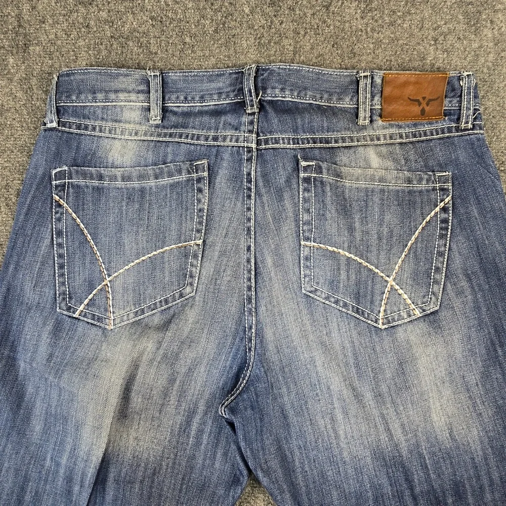 Wrangler 20X Style 42 Mens Vintage Bootcut Jeans Blue Denim 42MWXLB